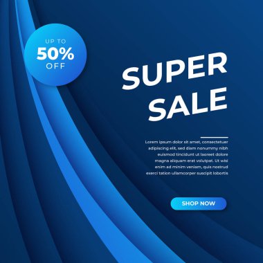 Vector Illustration Promotion Big Super Sale Banner. Discount Design For Newsletter, Poster, Social Media Template, Ads, Black Friday, Special Offer, Summer Sale, Spring Sale, Online Shopping, And Web