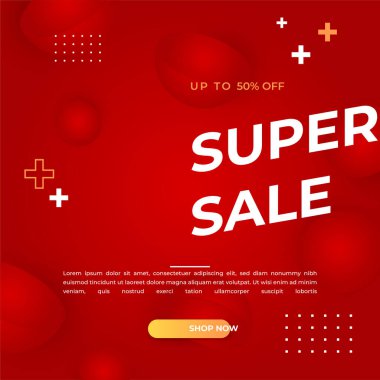 Vector Illustration Promotion Big Super Sale Banner. Discount Design For Newsletter, Poster, Social Media Template, Ads, Black Friday, Special Offer, Summer Sale, Spring Sale, Online Shopping, And Web