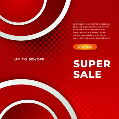 Vector Illustration Promotion Big Super Sale Banner. Discount Design For Newsletter, Poster, Social Media Template, Ads, Black Friday, Special Offer, Summer Sale, Spring Sale, Online Shopping, And Web
