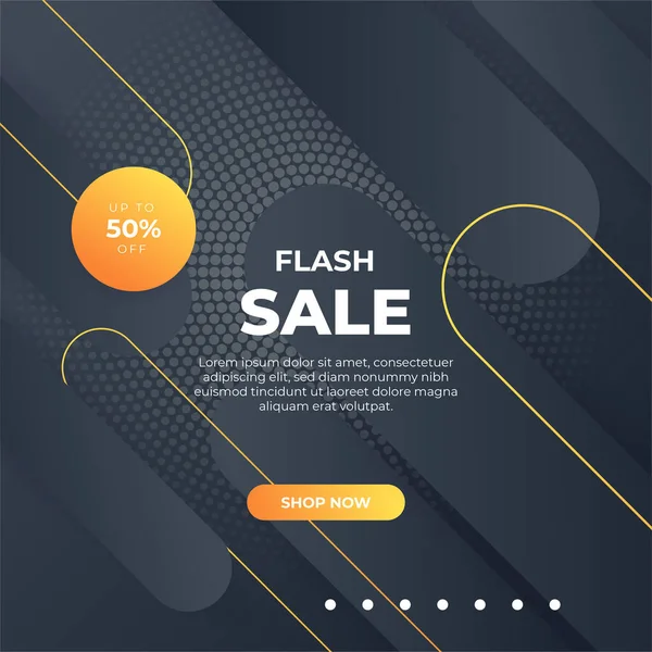 Editable minimal square banner template. Black and yellow background color with stripe line shape. Suitable for social media post and web internet ads. Vector illustration with photo college