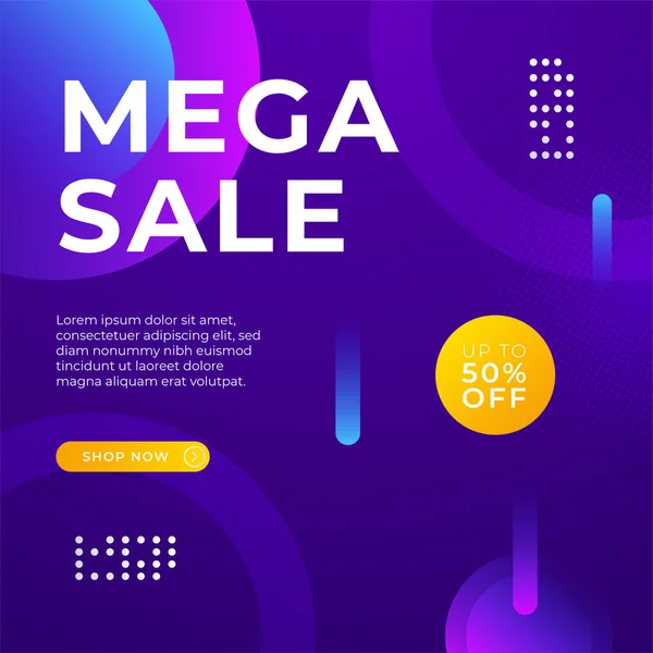 Sale and design background set with colorful abstract shapes. Special offer mega sale background template. Vector illustration promotion big super sale banner. Discount design for poster and web.