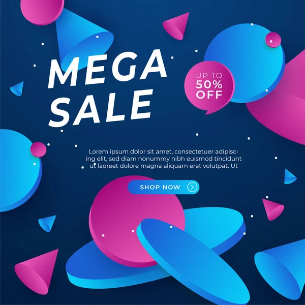 Vector Illustration Promotion Big Super Sale Banner. Discount Design For Newsletter, Poster, Social Media Template, Ads, Black Friday, Special Offer, Summer Sale, Spring Sale, Online Shopping, And Web
