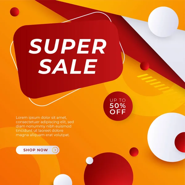 Vector Illustration Promotion Big Super Sale Banner. Discount Design For Newsletter, Poster, Social Media Template, Ads, Black Friday, Special Offer, Summer Sale, Spring Sale, Online Shopping, And Web