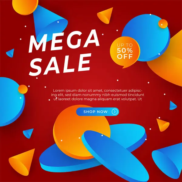 Vector Illustration Promotion Big Super Sale Banner. Discount Design For Newsletter, Poster, Social Media Template, Ads, Black Friday, Special Offer, Summer Sale, Spring Sale, Online Shopping, And Web