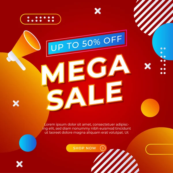 Vector Illustration Promotion Big Super Sale Banner. Discount Design For Newsletter, Poster, Social Media Template, Ads, Black Friday, Special Offer, Summer Sale, Spring Sale, Online Shopping, And Web
