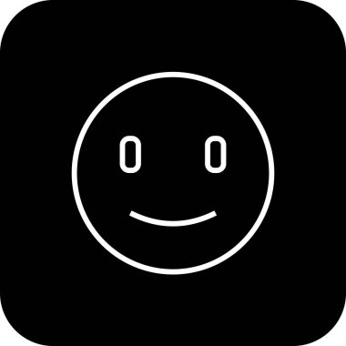 Smile Feedback icons with black filled line style