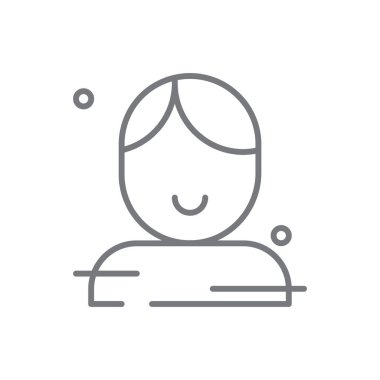 Customers Feedback icon with black outline style