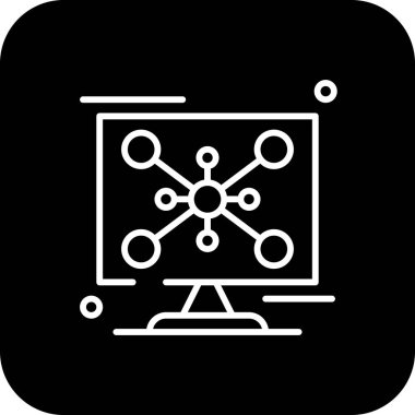 Social Network Feedback icons with black filled line style