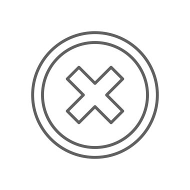 NOT RECOMMENDED Feedback icon with black outline style