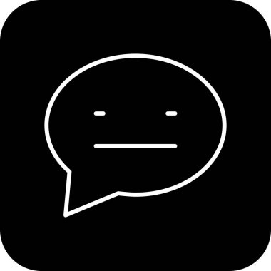 NO COMMENT Feedback icons with black filled line style