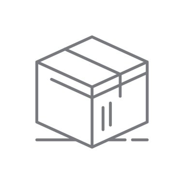 Package Delivery service icon with black outline style. Related to order tracking, delivery home, warehouse, truck, scooter, courier and cargo icons. Shipping symbol. Vector illustration