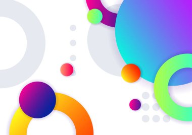 Geometrik şekillerle renkli arka plan