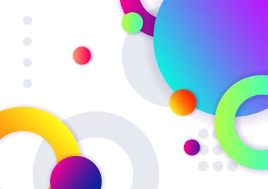 Geometrik şekillerle renkli arka plan