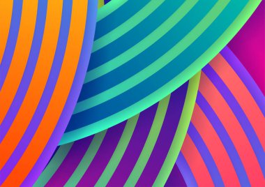 Geometrik şekillerle renkli arka plan