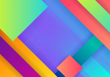 Geometrik şekillerle renkli arka plan