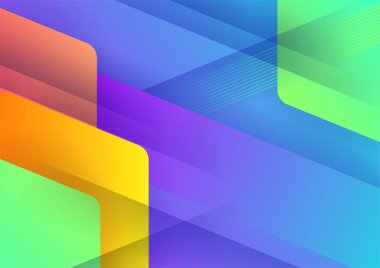 Geometrik şekillerle renkli arka plan