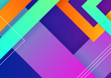 Geometrik şekillerle renkli arka plan