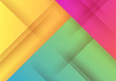 Modern memphis geometric red green purple colorful abstract design background