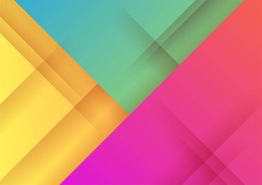 Modern memphis geometric red green purple colorful abstract design background