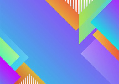 Geometrik şekillerle renkli arka plan