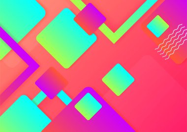 Geometrik şekillerle renkli arka plan