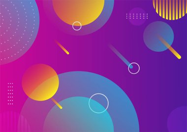 Geometrik şekillerle renkli arka plan