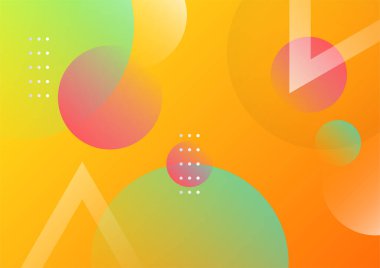 Geometrik şekillerle renkli arka plan