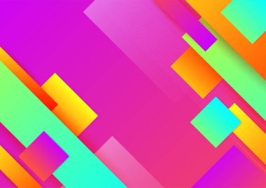 Geometrik şekillerle renkli arka plan