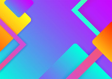 Geometrik şekillerle renkli arka plan