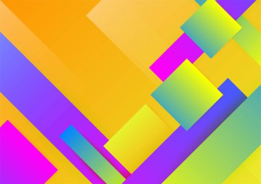 Modern 3d blue orange red green abstract background with geometric shapes. Background with abstract graphic elements for presentation background design.