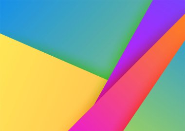 Modern 3d blue orange red green abstract background with geometric shapes. Background with abstract graphic elements for presentation background design.