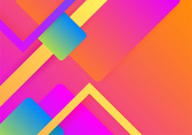 Modern 3d blue orange red green abstract background with geometric shapes. Background with abstract graphic elements for presentation background design.