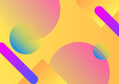 Modern 3d blue orange red green abstract background with geometric shapes. Background with abstract graphic elements for presentation background design.