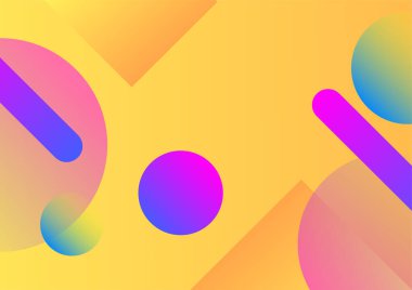 Modern 3d blue orange red green abstract background with geometric shapes. Background with abstract graphic elements for presentation background design.