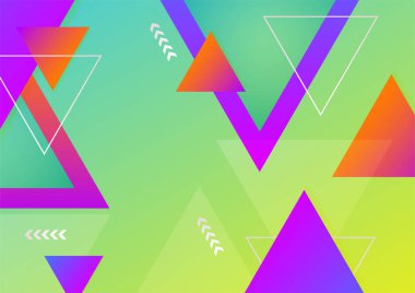 Abstract background with geometric shapes and dynamic effect. Modern pattern. Vector illustration for design.