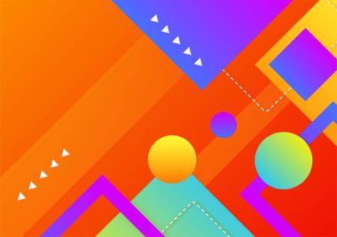 Abstract background with geometric shapes and dynamic effect. Modern pattern. Vector illustration for design.