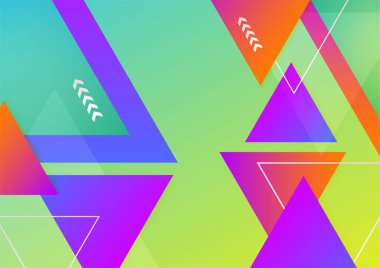 Abstract background with geometric shapes and dynamic effect. Modern pattern. Vector illustration for design.