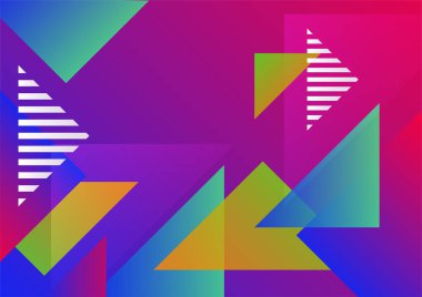 Abstract background with geometric shapes and dynamic effect. Modern pattern. Vector illustration for design.