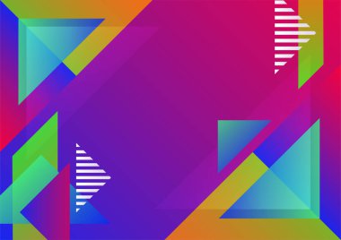 Abstract background with geometric shapes and dynamic effect. Modern pattern. Vector illustration for design.