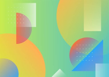 Abstract background with geometric shapes and dynamic effect. Modern pattern. Vector illustration for design.