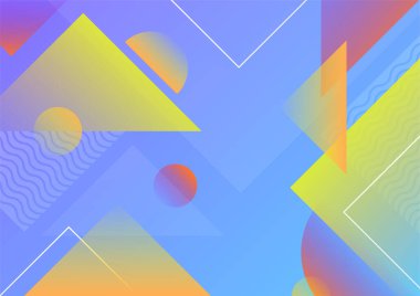 Abstract background with geometric shapes and dynamic effect. Modern pattern. Vector illustration for design.