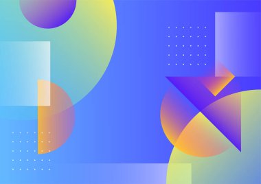 Abstract background with geometric shapes and dynamic effect. Modern pattern. Vector illustration for design.