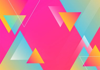 Abstract background with geometric shapes and dynamic effect. Modern pattern. Vector illustration for design.