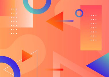 Abstract background with geometric shapes and dynamic effect. Modern pattern. Vector illustration for design.