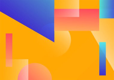 Abstract background with geometric shapes and dynamic effect. Modern pattern. Vector illustration for design.