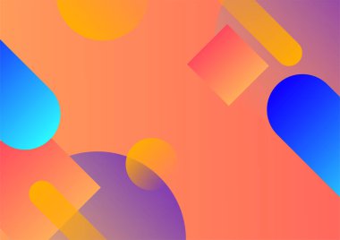 Abstract background with geometric shapes and dynamic effect. Modern pattern. Vector illustration for design.