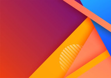 Abstract background with geometric shapes and dynamic effect. Modern pattern. Vector illustration for design.