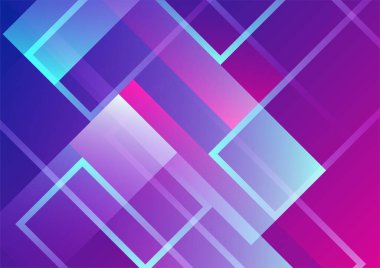 Colorful vivid vibrant gradient abstract background with geometric shapes