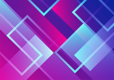Colorful vivid vibrant gradient abstract background with geometric shapes