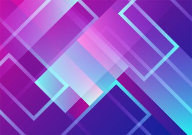 Colorful vivid vibrant gradient abstract background with geometric shapes